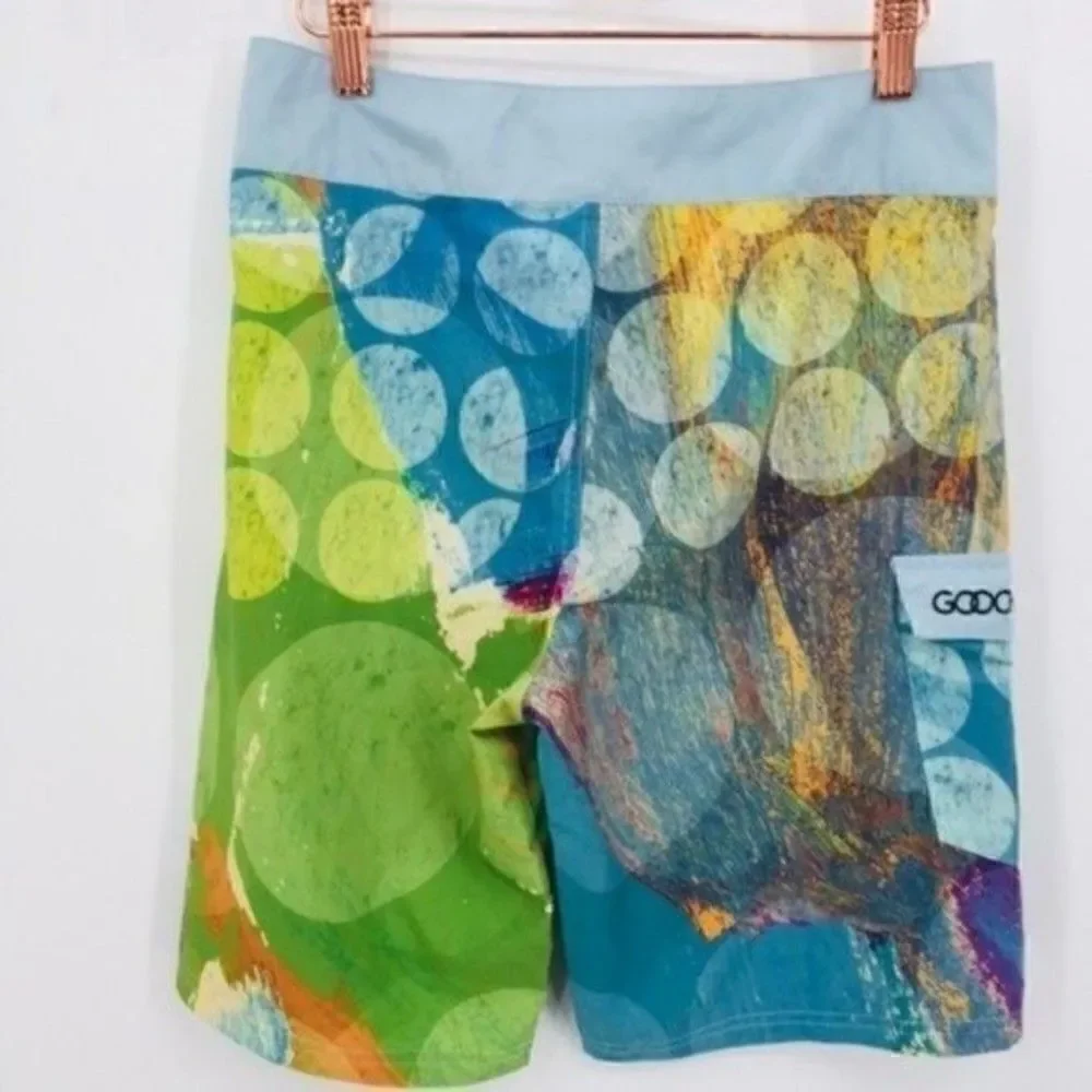 Gooch mens psychedelic swim trunks 28 BoxF